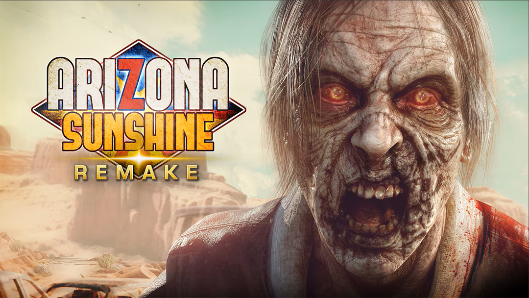 Zombie head with red eyes from the VR game, Arizona Sunshine Remake.